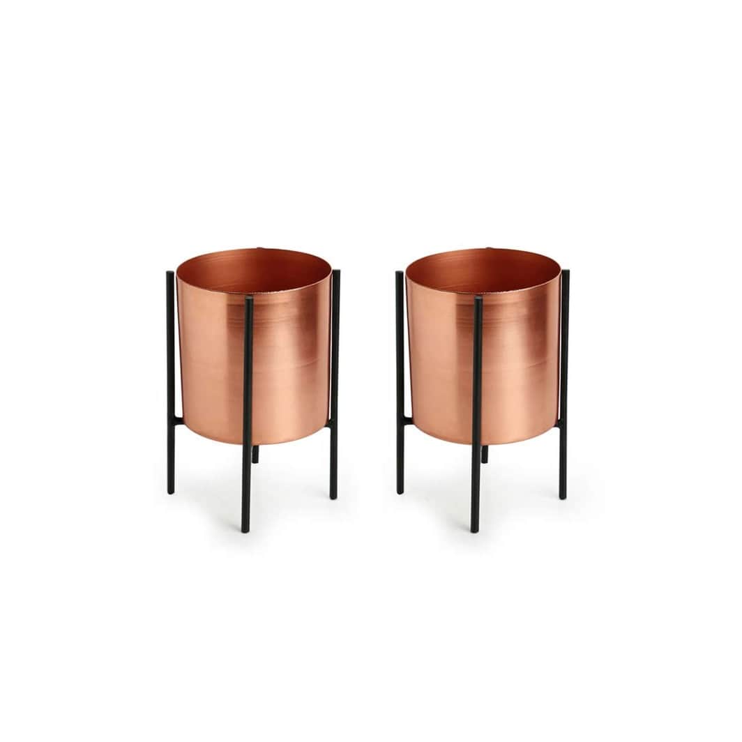 Copper pote for Plants. - left_view