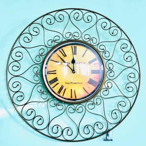 Brass Analog Wall Clock