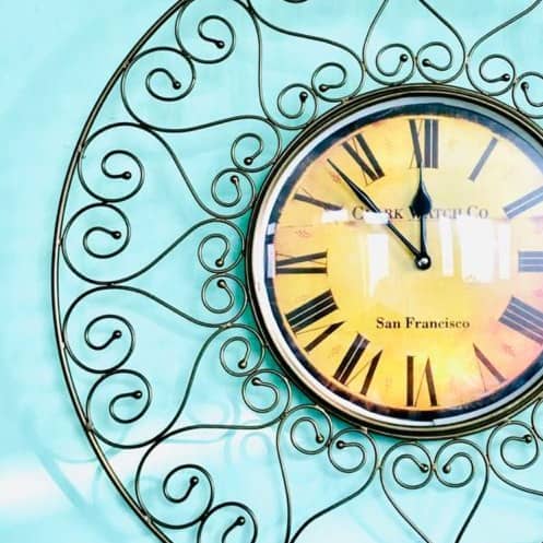 Brass Analog Wall Clock