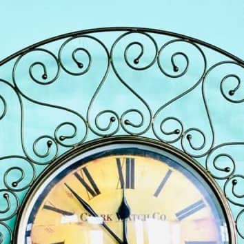 Brass Analog Wall Clock