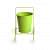 Home Decor 'Plant On Wheels' Table and Floor Decorative Metal Flower Planter Pot - rear_view