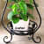 Home Decor Metal Tall Plant Stand, White, 11.4 x 9.6 x 24.4 inches, 1 Piece - front_view