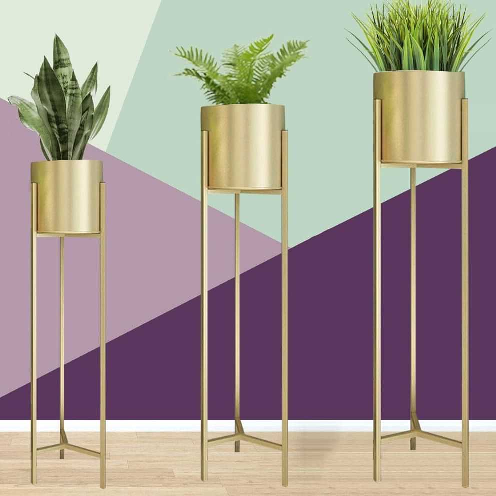 Yonkers Plant Stand with Planter (Set of 3) - photo