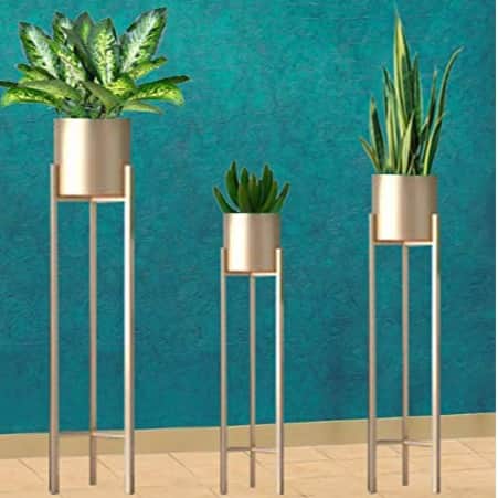 Yonkers Plant Stand with Planter (Set of 3) - top_view