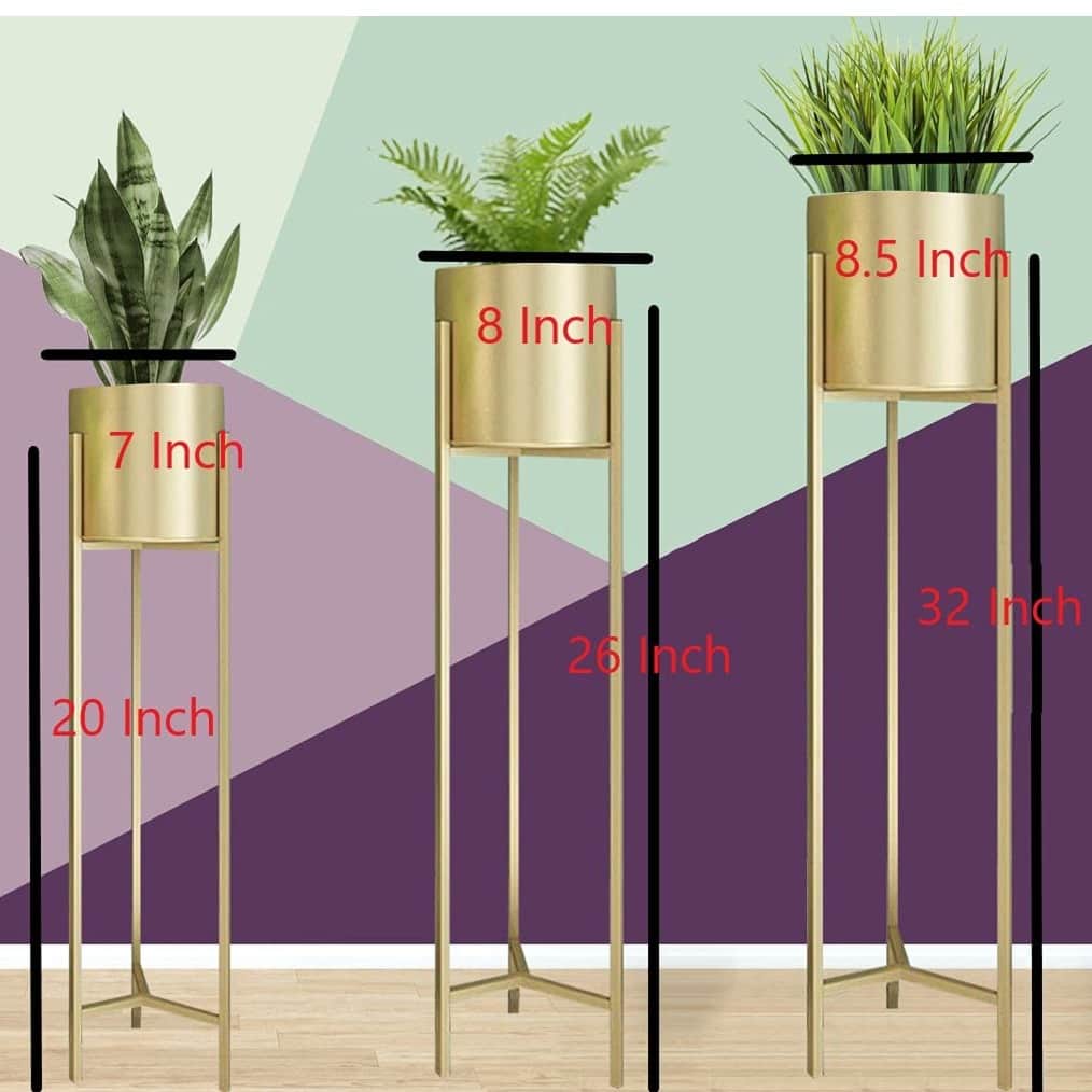 Yonkers Plant Stand with Planter (Set of 3) - rear_view