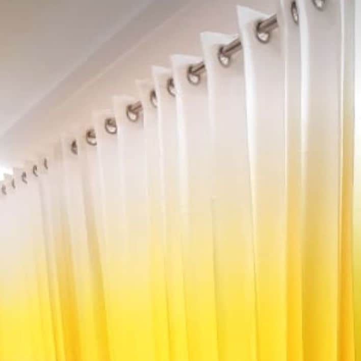 Lemon Green Tie & Diy Curtains - top_view