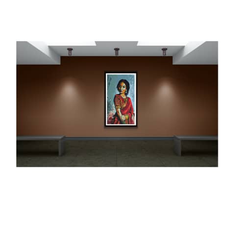 Lady wall painting