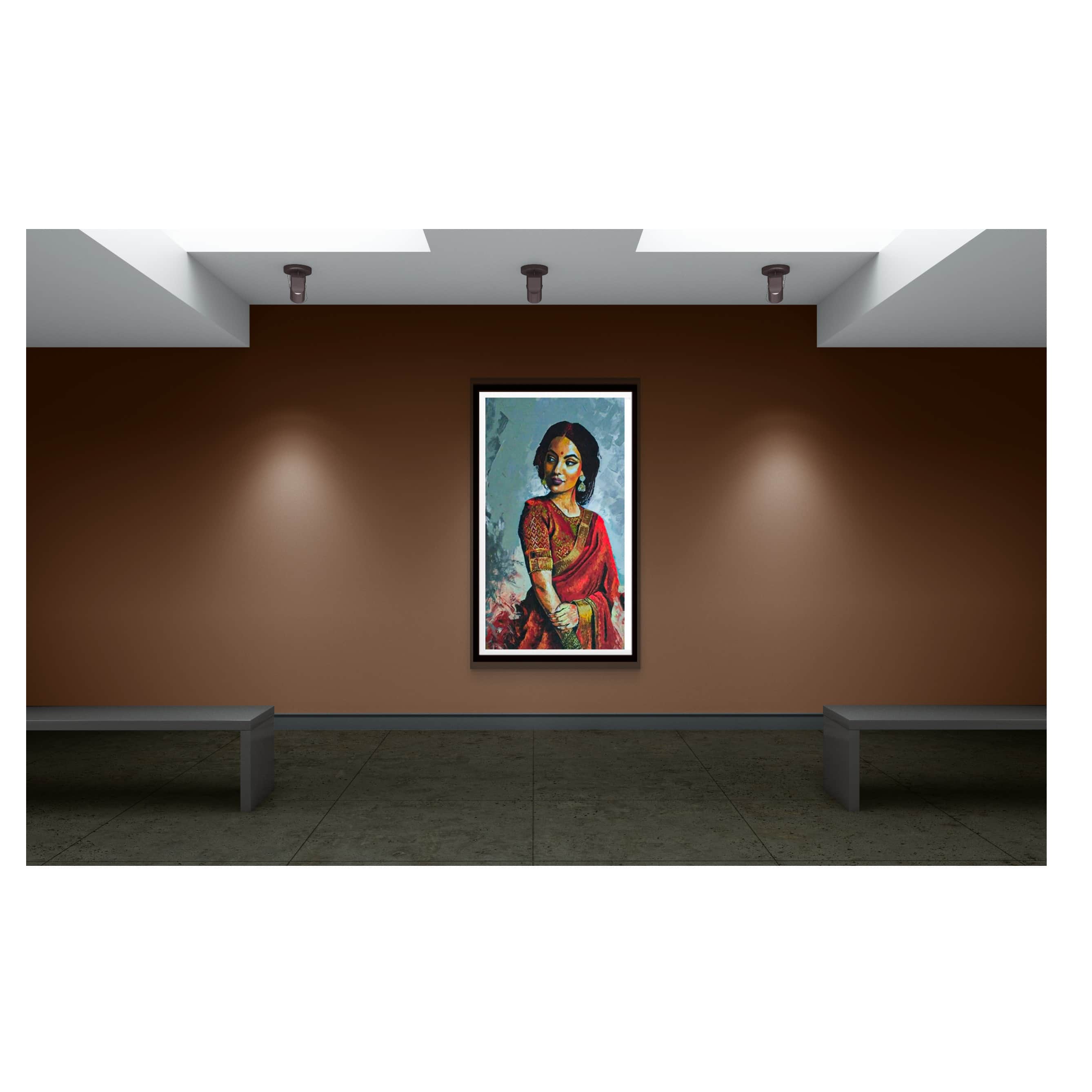 Lady wall painting - front_view