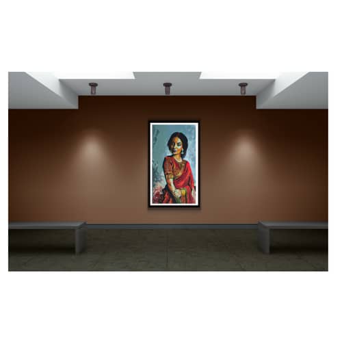 Lady wall painting