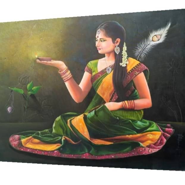 Eternal love of a Lady in a painting