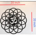 om Metal Wall Art  / 20 x 20 - rear_view