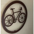 Bicycle Metal Wall Art  / 20 x 20 - top_view