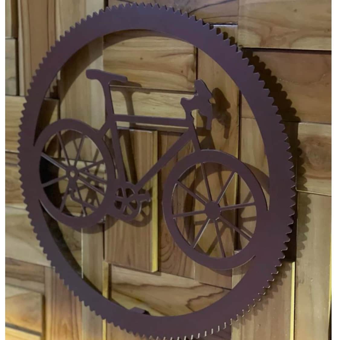 Bicycle Metal Wall Art  / 20 x 20 - rear_view