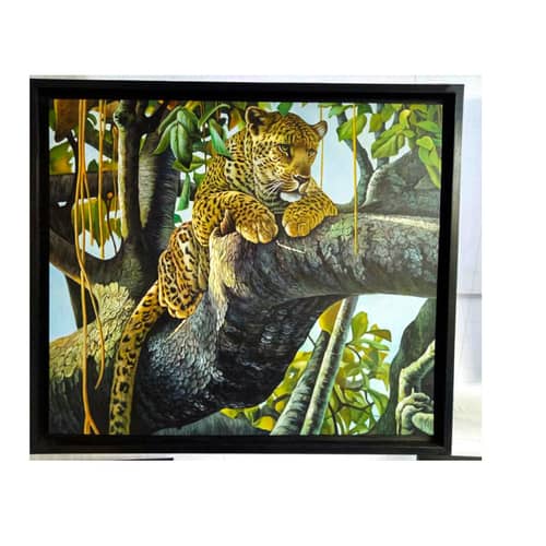 The Royal LEOPARD Sitting in a Tree painting