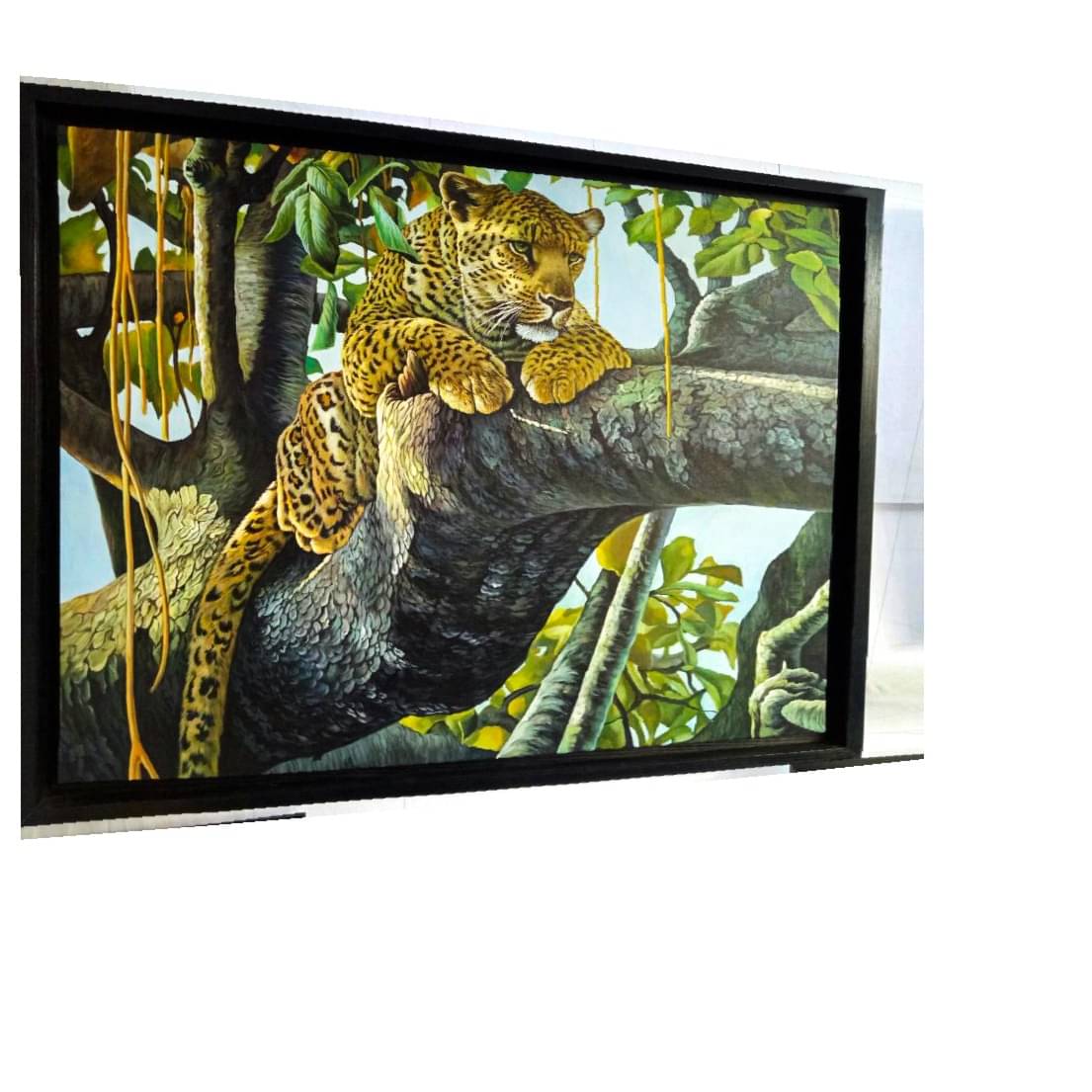 The Royal LEOPARD Sitting in a Tree painting