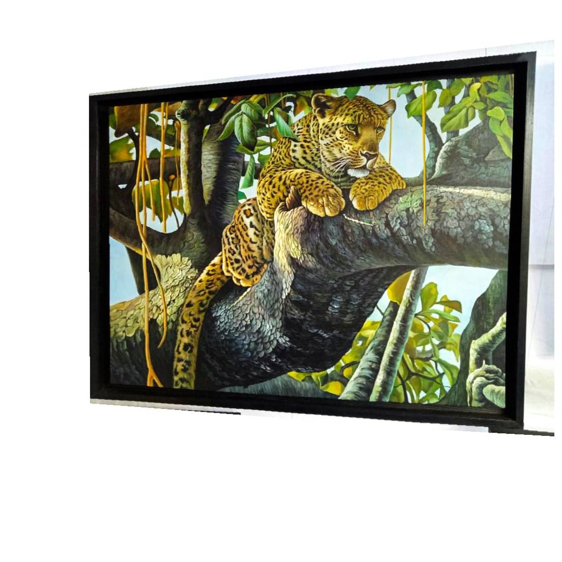 The Royal LEOPARD Sitting in a Tree painting