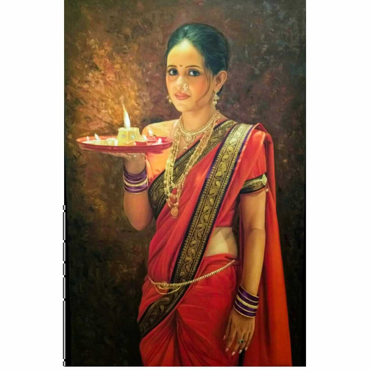 Prosperity Indian lady painting - photo