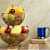 Tuxédo Duplex Fruit Basket Steel Fruit & Vegetable Basket, Fruit Storage Basket, Countertop for Kitchen, Vegetable Fruit Basket Bowl Metal Wire Basket, Gold Medium - photo