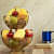 Tuxédo Duplex Fruit Basket Steel Fruit & Vegetable Basket, Fruit Storage Basket, Countertop for Kitchen, Vegetable Fruit Basket Bowl Metal Wire Basket, Gold Medium - left_view