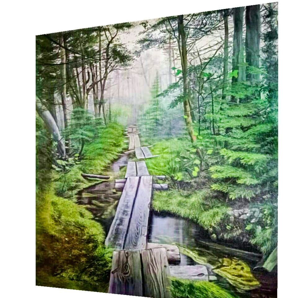 Beautiful nature painting - front_view