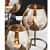 Tuxédo 3pc Gold Glass Candle Holders - 3- Candlesticks Holders Gold Glass Candle for Home Decoration Dinning Table Decoration Candle Wedding Holiday Décor - front_view