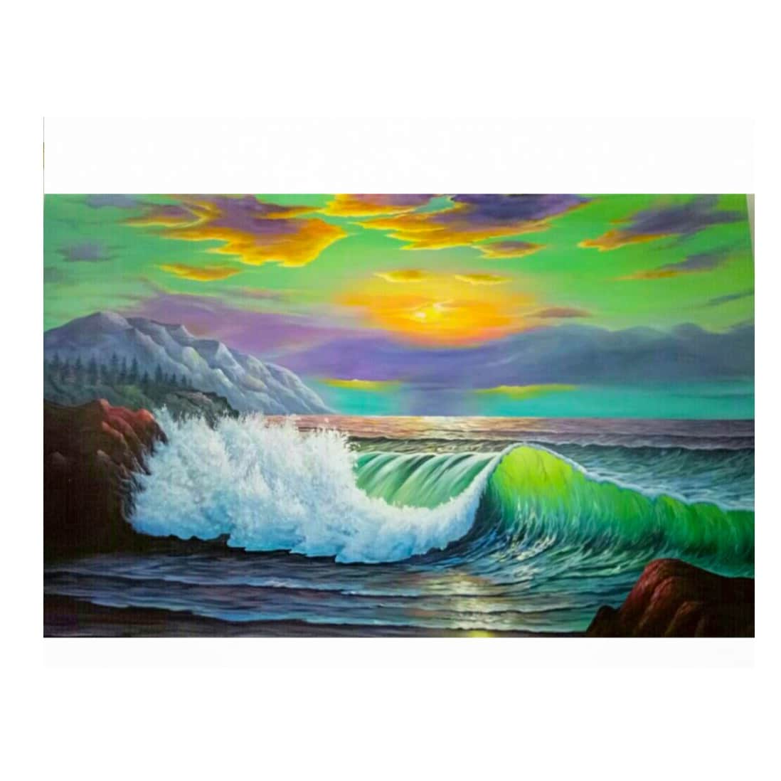 Beauty of sea painting - top_view