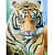 Beautiful Tiger painting - top_view
