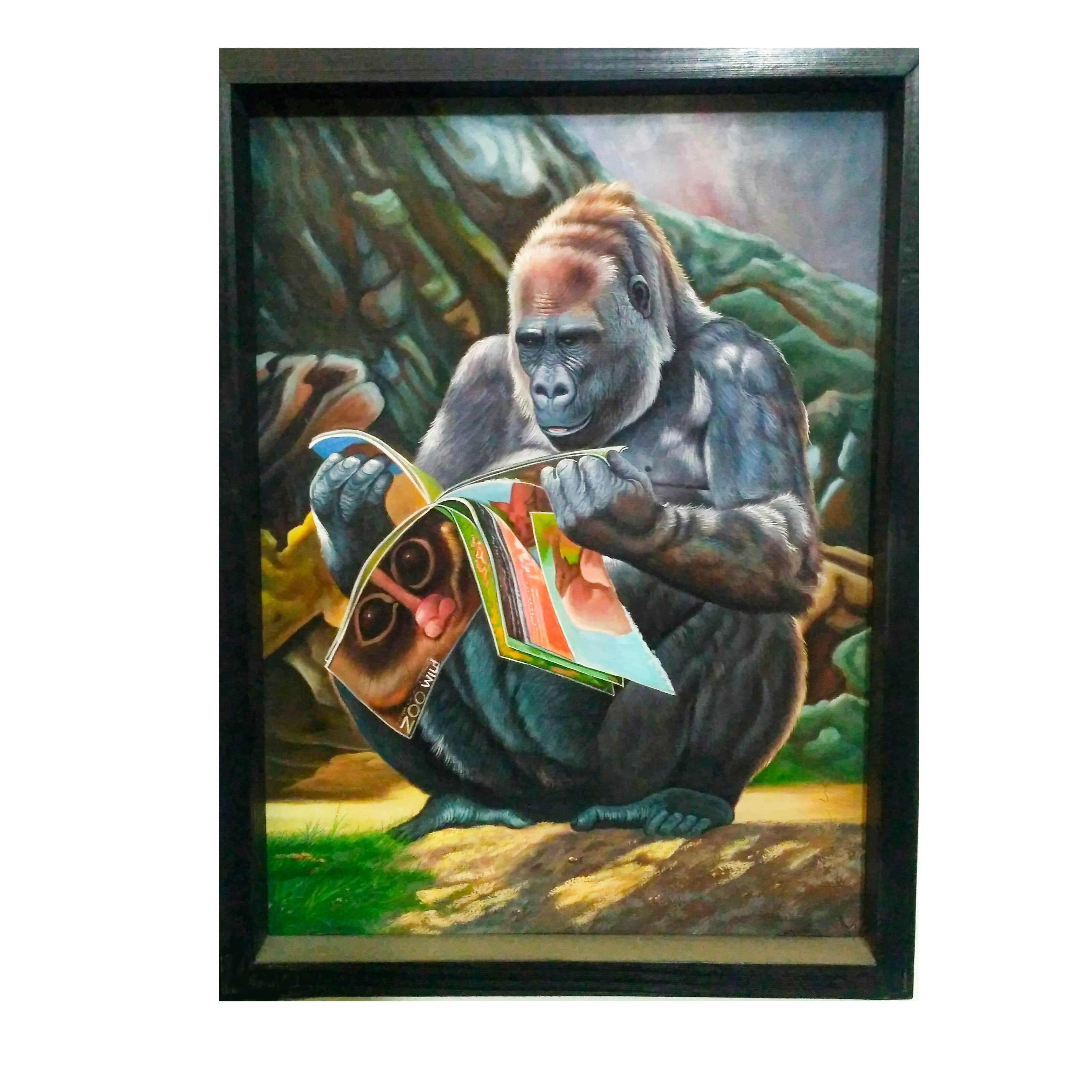 Monkey painting - front_view