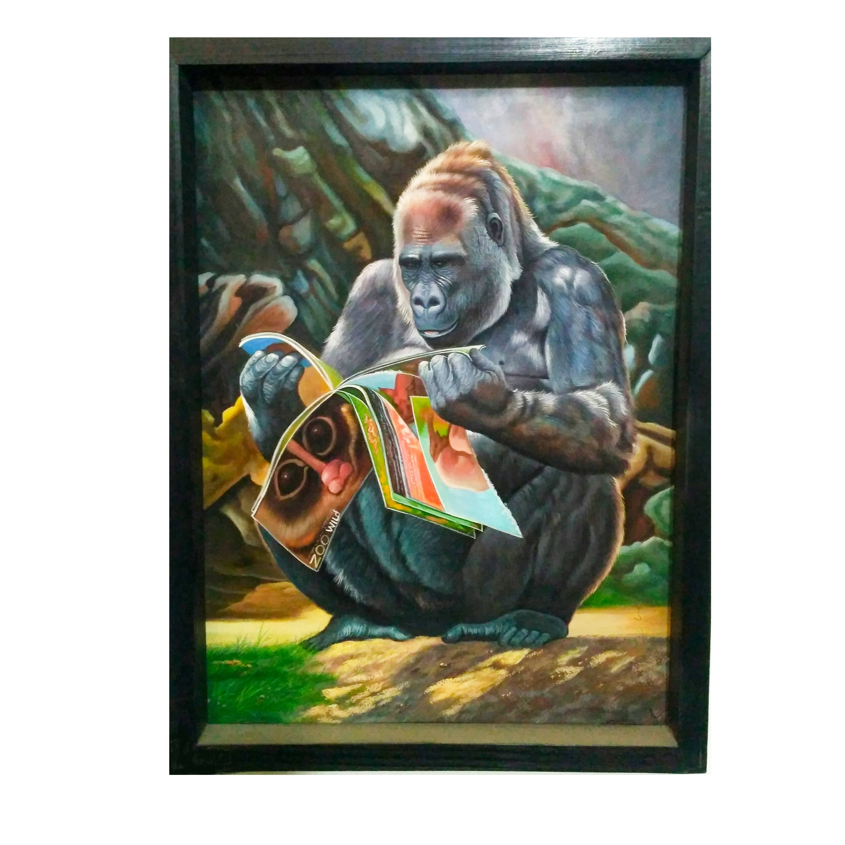 Monkey painting