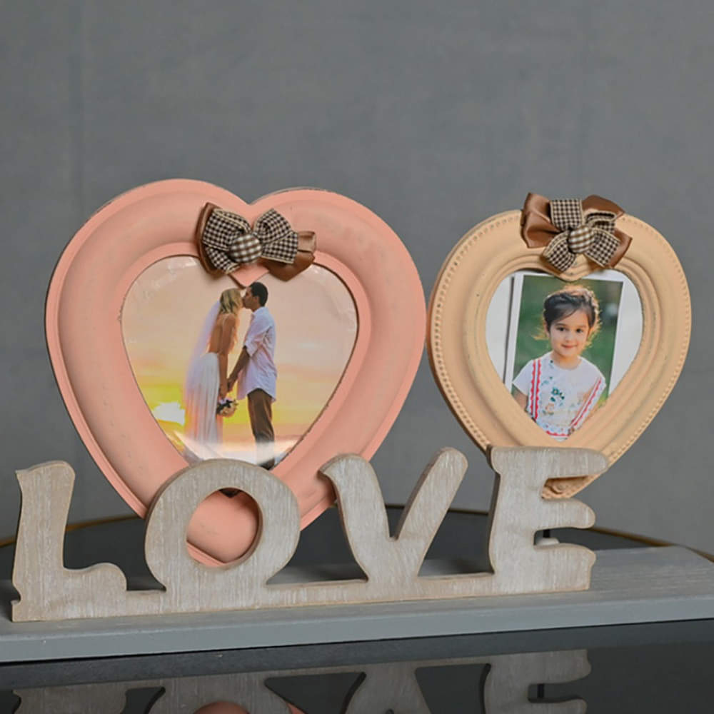Love Photo Gift in Family Wedding & Couple Photo Cut Out Frame - photo