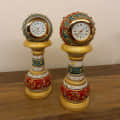 Marble Meenakari Handicraft Pillar Watch (Pack of 1) - rear_view