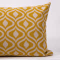 Mustard Fern Lumbar Cushion Cover (13x19) - front_view