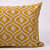 Mustard Fern Lumbar Cushion Cover (13x19) - rear_view