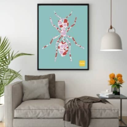 Spider wall art
