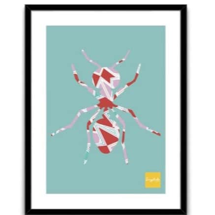 Spider wall art - top_view
