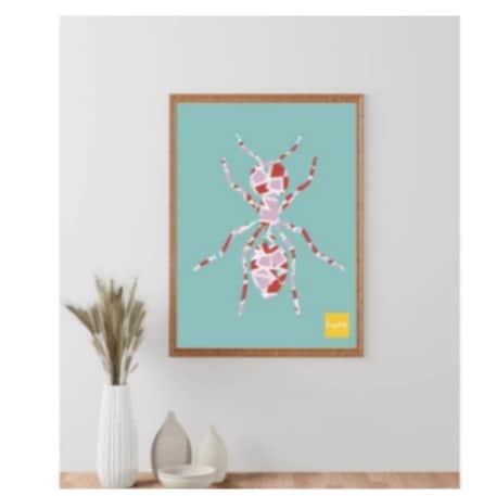 Spider wall art - rear_view