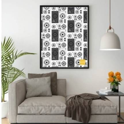 Boombox wall art decor