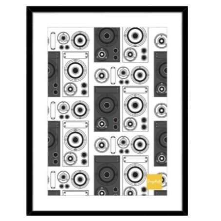 Boombox wall art decor - front_view