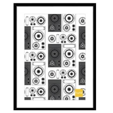 Boombox wall art decor