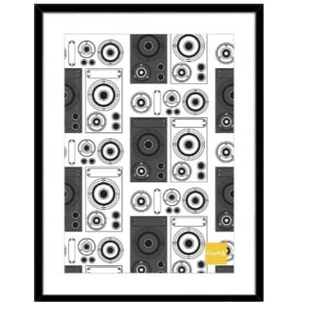 Boombox wall art decor
