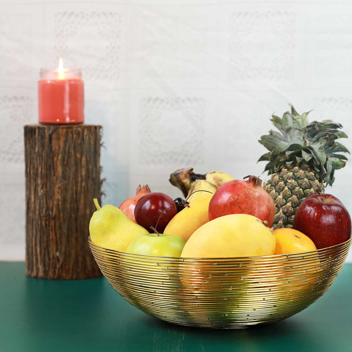 Tuxédo Decorative Gold Basket - photo