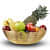 Tuxédo Decorative Gold Basket - left_view