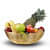 Tuxédo Dot Fruit Large Steel Basket - front_view