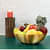 Tuxédo Dot Fruit Large Steel Basket - rear_view