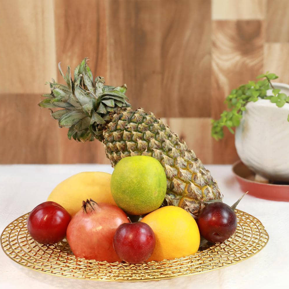 Tuxédo Flat Fruit Steel Basket