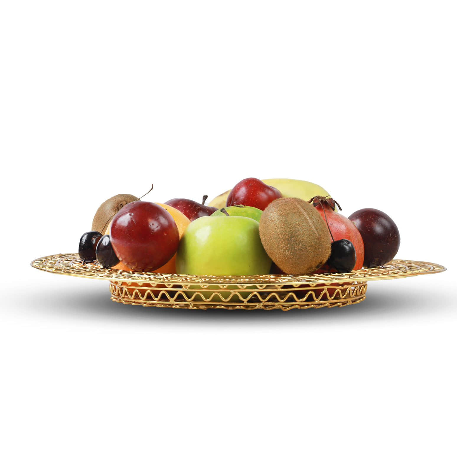 Tuxédo Flat Fruit Steel Basket - right_view