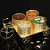 Tuxédo Rick Decorative Steel Decorative Platter (Gold) - right_view