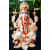Lord Ganesha sitting on Lotus statue - front_view