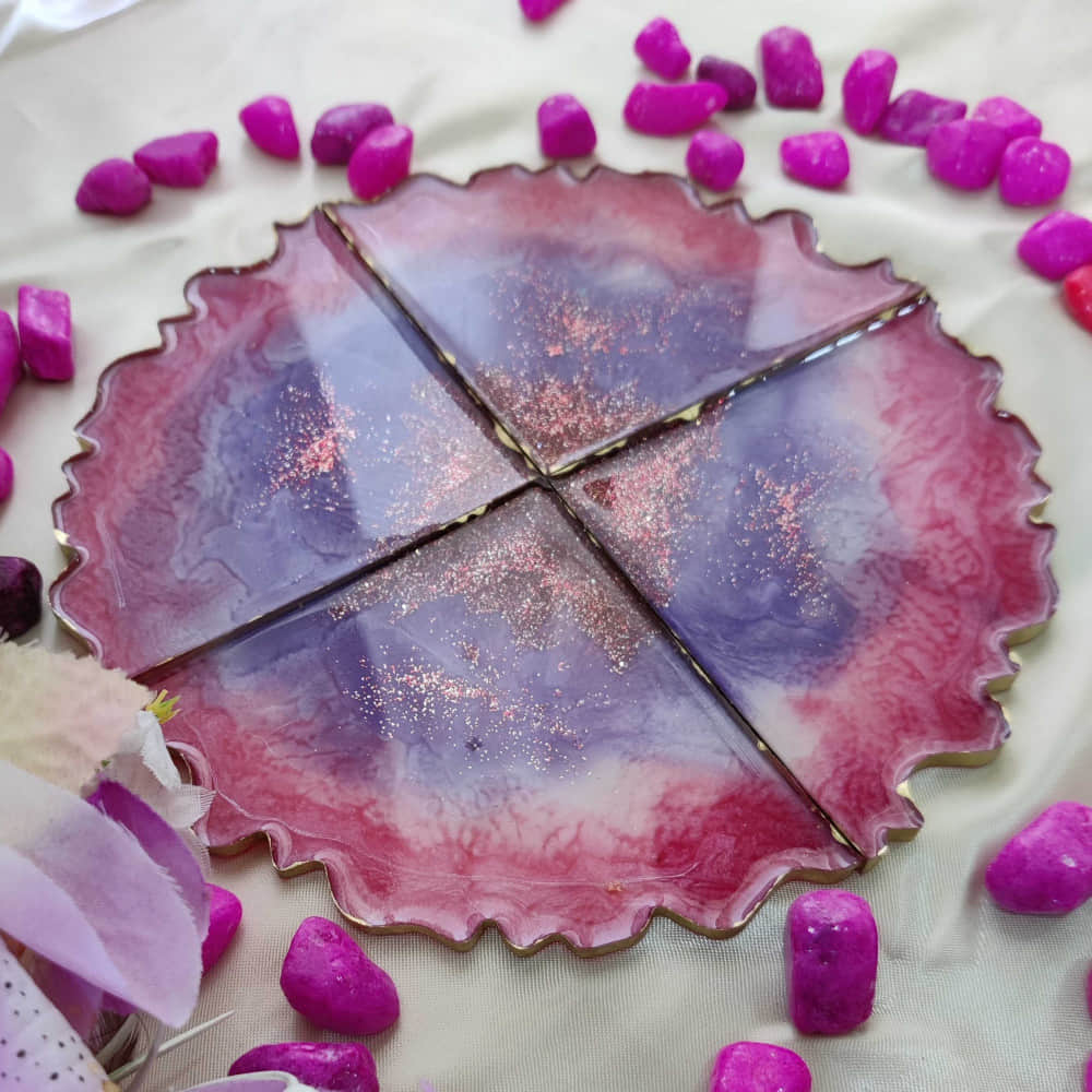 Resin TEA COASTERS - photo