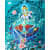 Green Tara Maa in blue theme - front_view